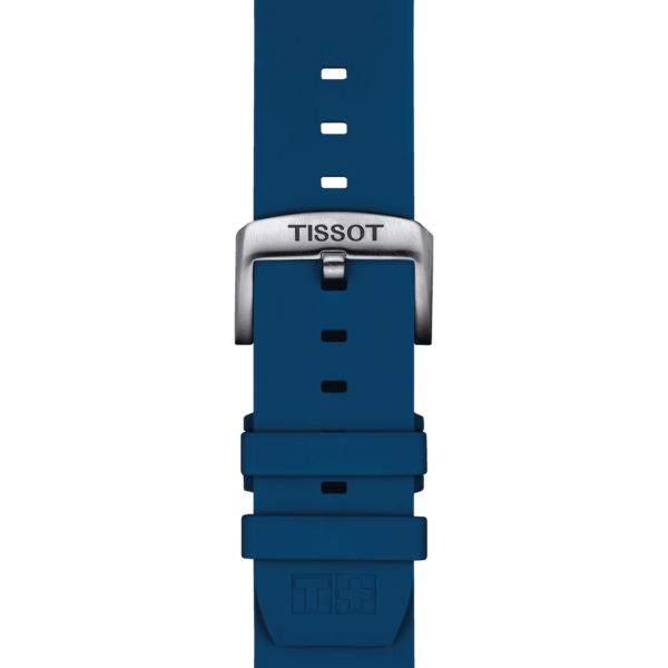 Tissot official blue silicone strap lugs 22 mm