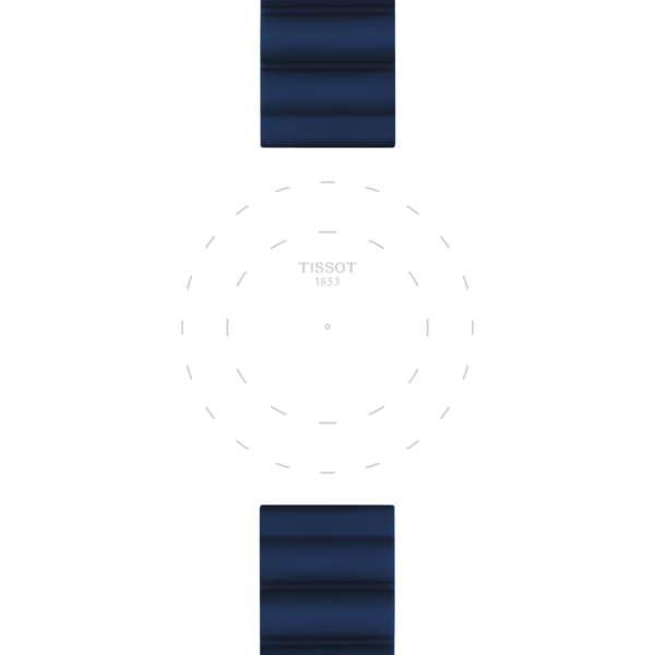 Tissot official blue silicone strap lugs 22 mm - Image 2
