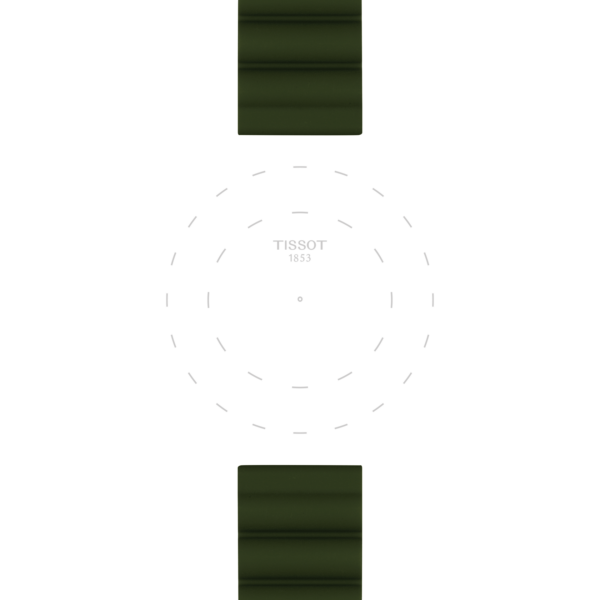 Tissot official kaki silicone strap lugs 22 mm - Image 2