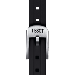 Tissot official black silicone strap lugs 18 mm