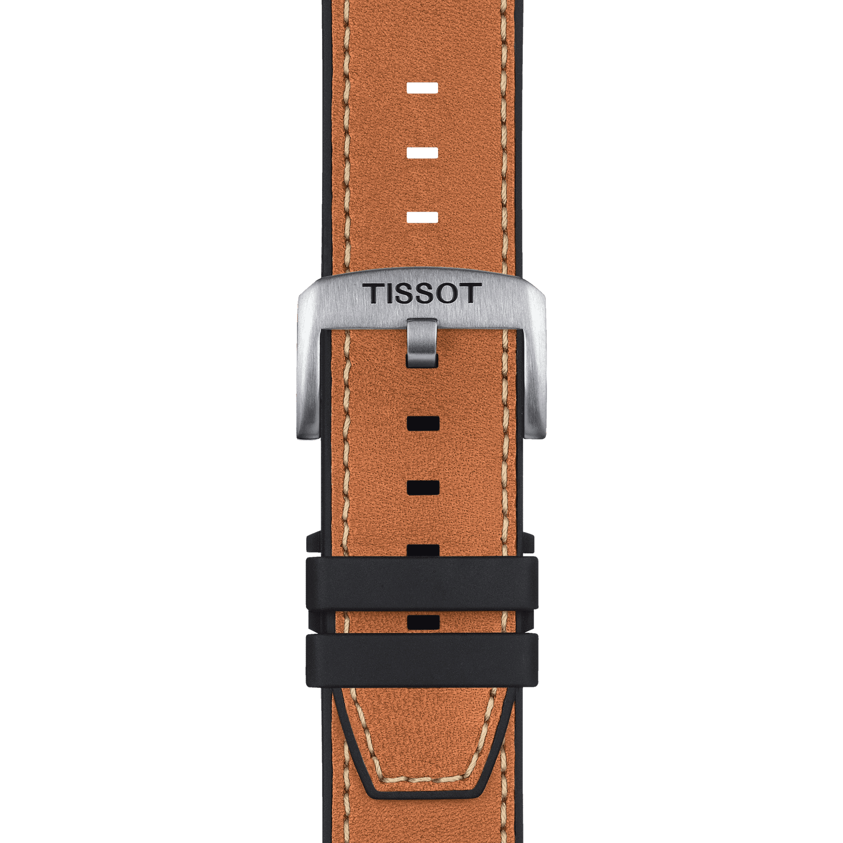 Tissot official brown leather strap lugs 23 mm | Lugaro Jewellers