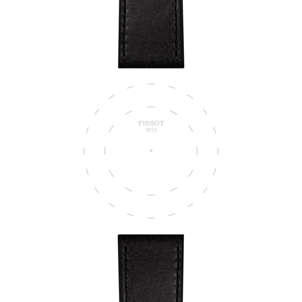 Tissot official black leather strap lugs 23 mm - Image 2
