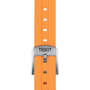 Tissot official orange silicone strap lugs 22 mm