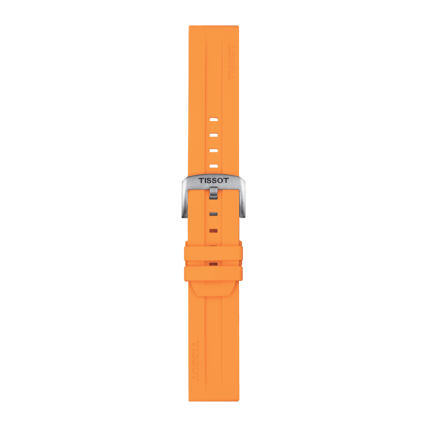 Tissot official orange silicone strap lugs 22 mm - Image 3