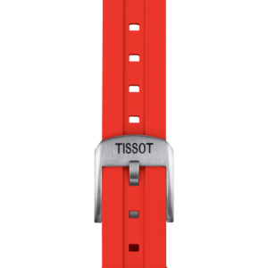 Tissot official red silicone strap lugs 22 mm