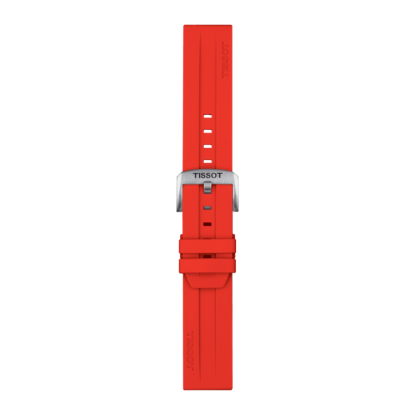 Tissot official red silicone strap lugs 22 mm - Image 3