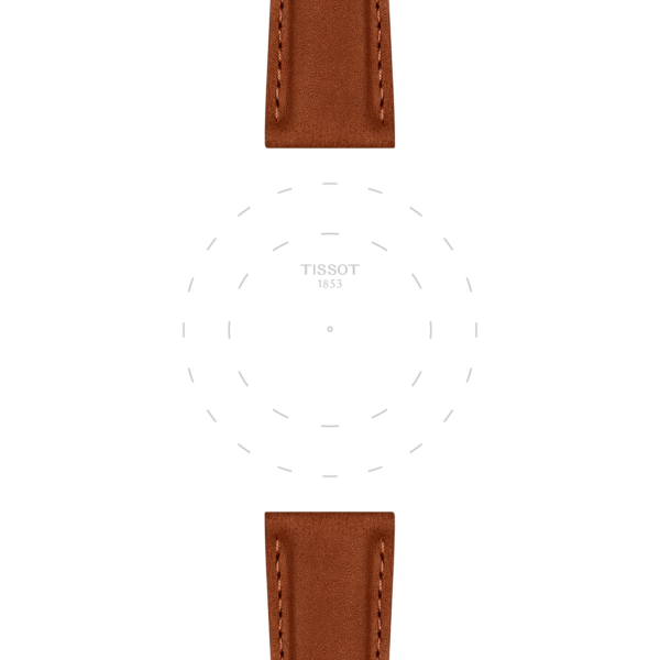 Tissot official camel leather strap lugs 21 mm - Image 2