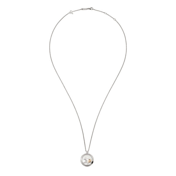 CHOPARD Happy Sun, Moon and Stars Pendant, Ethical White Gold, Diamonds 799434-1201