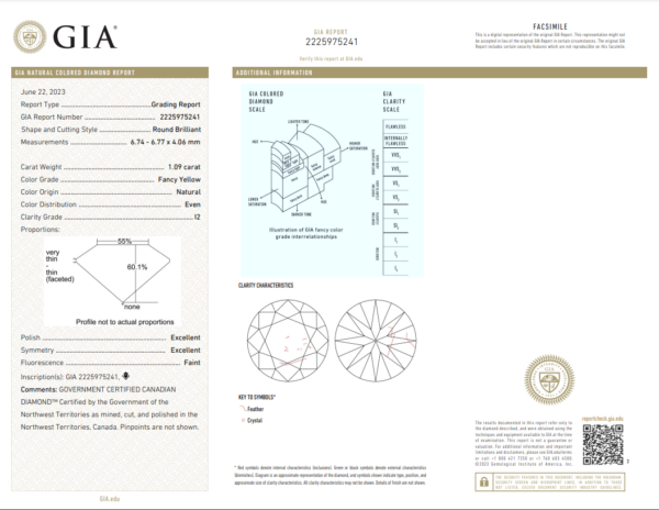 GIA Light Yellow Diamond Halo Engagement Ring With Yellow Sapphire in 14K White and Yellow Gold