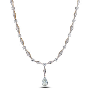 De Beers Forevermark Necklace in 18K White and Yellow Gold | 5.33 Carat TW