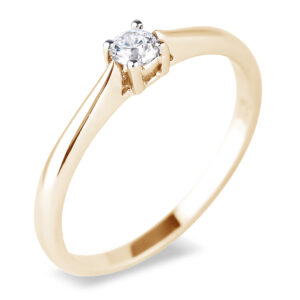 De Beers Forevermark Diamond Solitaire Ring in 18K Yellow Gold