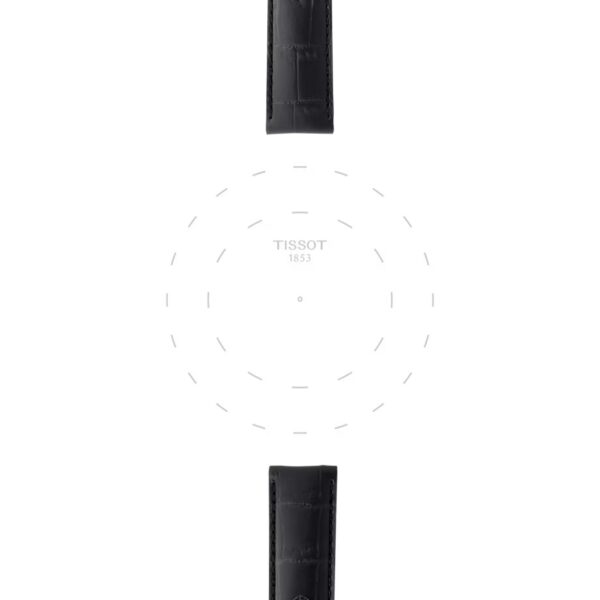 Tissot Official Black Leather Strap Lugs 19 mm T852.013.405