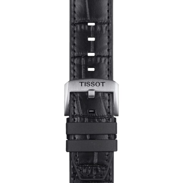 Tissot Official Black Rubber And Leather Parts Strap Lugs 22 MM T852.046.761