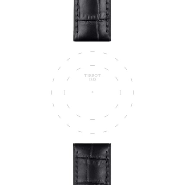 Tissot Official Black Rubber And Leather Parts Strap Lugs 22 MM T852.046.761