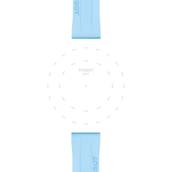 Tissot Official Blue Silicone Strap Lugs 18 MM T852.047.450