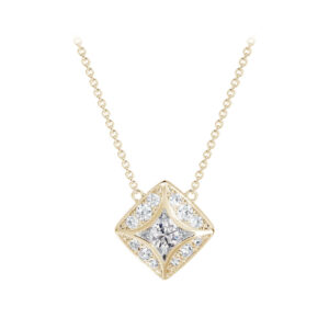 De Beers Forevermark Diamond Star Style Pendant in 18K Yellow Gold