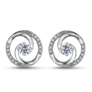 De Beers Forevermark Diamond Center Of My Universe Stud Earrings in 18K White Gold