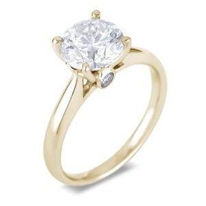 De Beers Forevermark Diamond Solitaire Engagement Ring With Hidden Details In 18K Yellow Gold