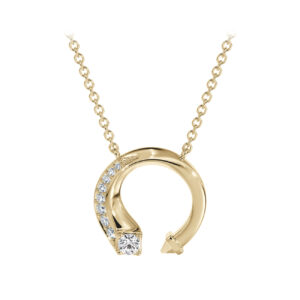 De Beers Forevermark Diamond Circle Necklace in 18K Yellow Gold