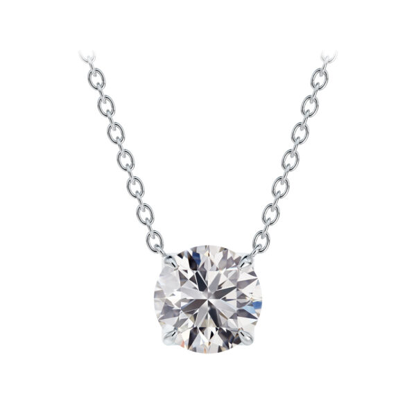 De Beers Forevermark Diamond Necklace In 18K White Gold