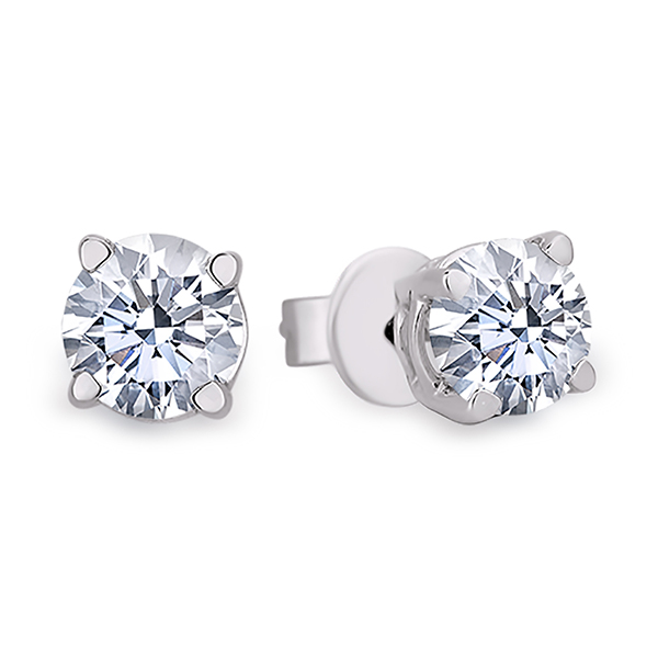 2.00 Carat TW Canadian Diamond Stud Earrings in 14K White Gold