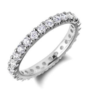 1.21 Carat TW Diamond Anniversary Eternity Ring in 14K White Gold