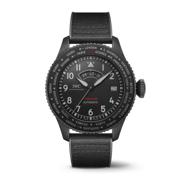 IWC Pilot'S Watch Timezoner Top Gun Ceratanium IW389101