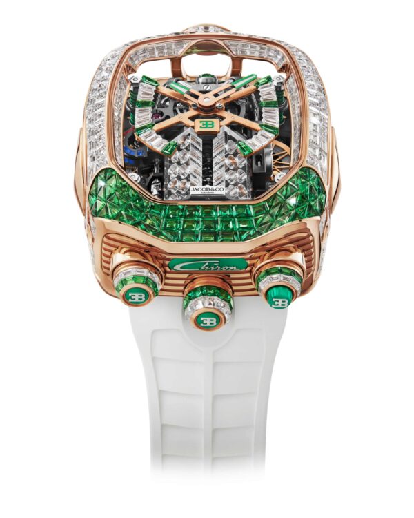 Jacob & Co. Bugatti Chiron Tourbillon Baguette 55x44 mm BU800.40.AC.UA.A