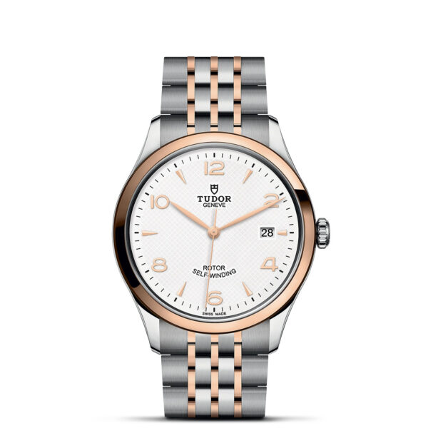 TUDOR 1926 39mm Steel Case, Rose Gold Bezel and White Dial M91551-0009