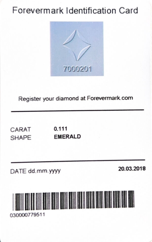Emerald Cut De Beers Forevermark Diamond & Ruby Eternity Ring in 18K Yellow Gold
