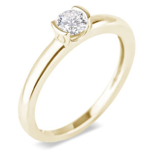 Canadian Diamond Solitaire Engagement Ring in Yellow Gold