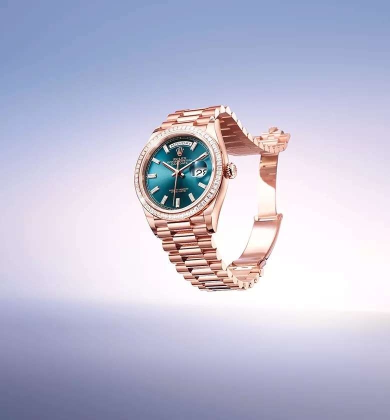 rolex new watches 2024 day date ambiance m128395tbr 00322401jva001rvb portrait