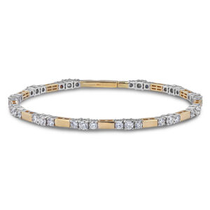 De Beers Forevermark Diamond Flexible Bangle in 18K Gold