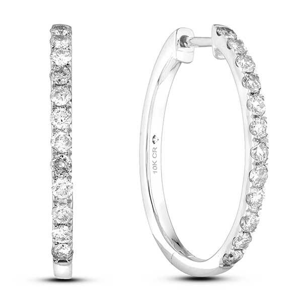 Diamond hoop earrings canada outlet