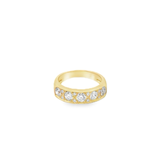 De Beers Forevermark Diamond Wide Anniversary Ring In 18K Yellow Gold