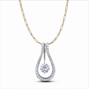 De Beers Forevermark Diamond 3 In 1 Pendulum Pendant With Paperclip Chain in 18K Gold