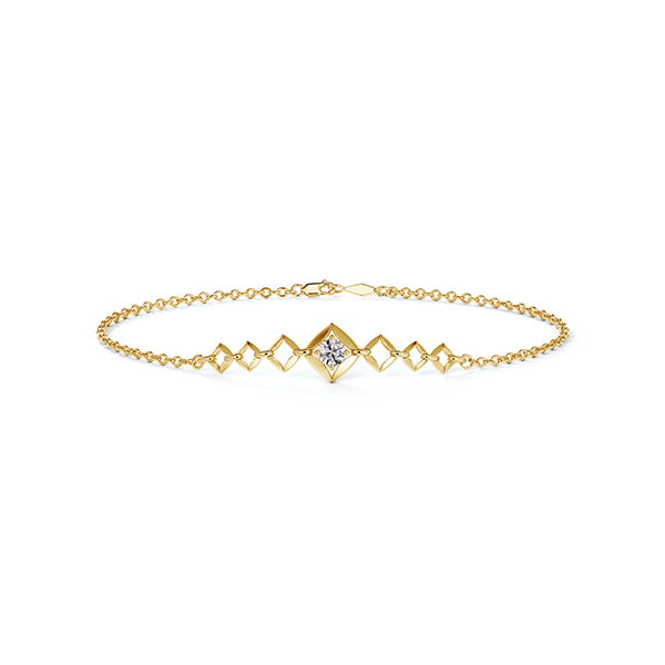 De Beers Forevermark Diamond Icon Chain Bracelet In 18K Yellow Gold