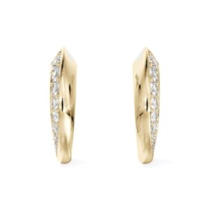 De Beers Forevermark Diamond Avaanti™ Pavé Hoop Earrings in 18K Yellow Gold