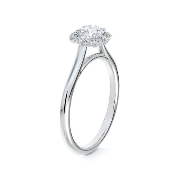 De Beers Forevermark Diamond Center of My Universe™ Floral Halo Engagement Ring in Platinum