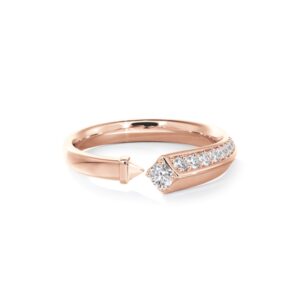 De Beers Forevermark Diamond Avaanti™ Pavé Closed Ring in 18K Rose Gold