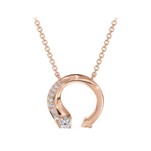De Beers Forevermark Diamond Avaanti Mini Pavé Pendant in 18K Rose Gold