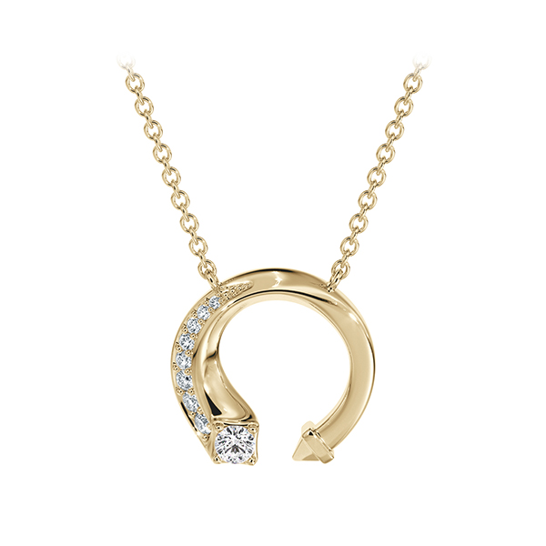 De Beers Forevermark Diamond Avaanti Mini Pavé Pendant in 18K Yellow Gold