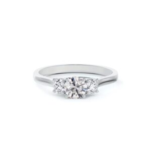 3 Stone De Beers Forevermark Diamond Ring in 14K White Gold
