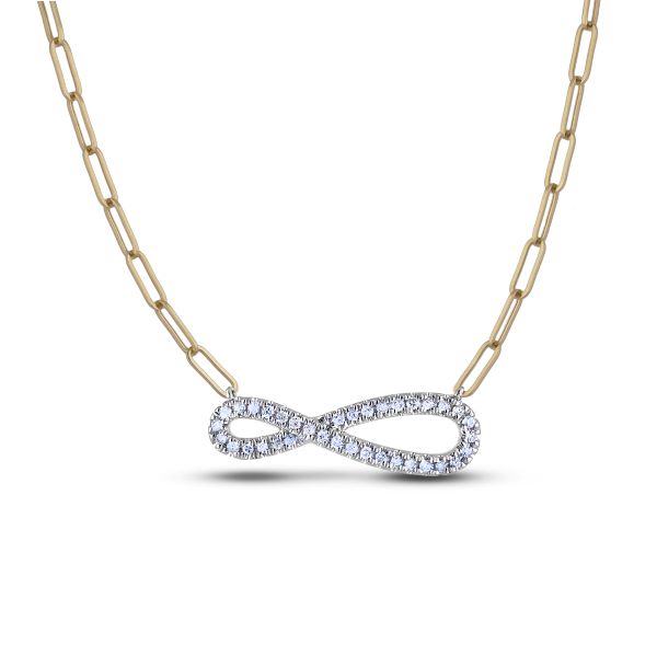 Dainty infinity necklace deals