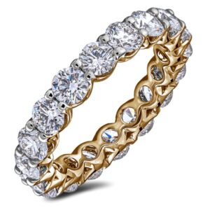 De Beers Forevermark Round Brilliant Cut Diamond Eternity Ring in 18K Yellow Gold
