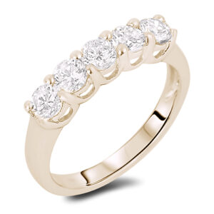 De Beers Forevermark Diamond 5-Stone Classic Anniversary Ring In 18K Yellow Gold