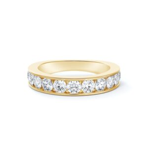 De Beers Forevermark Diamond Channel Set Band in 14K Yellow Gold