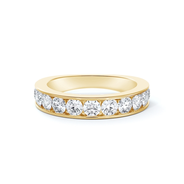 De Beers Forevermark Diamond Channel Set Band in 14K Yellow Gold