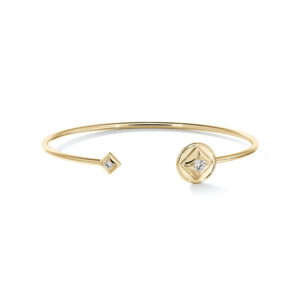De Beers Forevermark Diamond Icon Open Bangle In 18K Yellow Gold