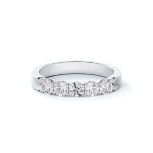 De Beers Forevermark 5-Stone Diamond Classic Anniversary Ring In 18K White Gold